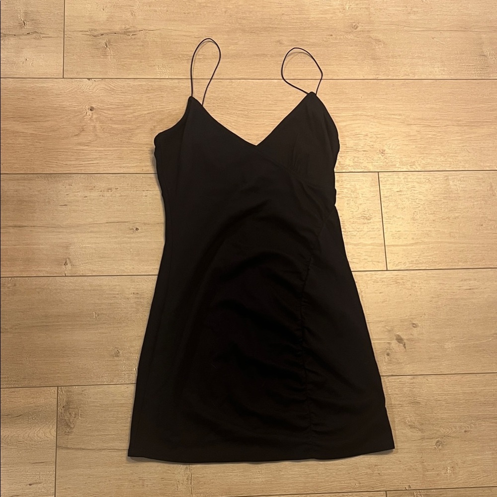 Urban Outfitters Black Dress with ruching detailing